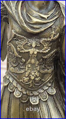 Hand Made Detailed Saint Michael Devil Luciefer Dark Angel Bronze Sculpture Gift Hand Made Detailed Saint Michael Devil Luciefer Dark Angel Bronze Sculpture Gift