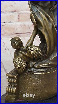 Hand Made Detailed Saint Michael Devil Luciefer Dark Angel Bronze Sculpture Gift Hand Made Detailed Saint Michael Devil Luciefer Dark Angel Bronze Sculpture Gift