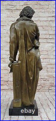 Hand Made Detailed Standing Giant Frederic Chopin Composer Bronze Statue