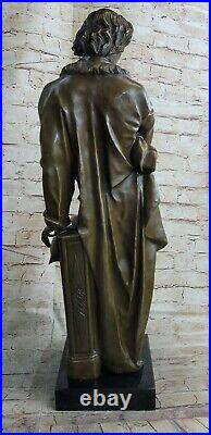 Hand Made Detailed Standing Giant Frederic Chopin Composer Bronze Statue