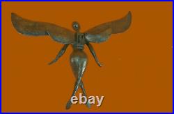 Hand Made Edition Tribute to Salvador Dali Wall Mount Abstract Angel Statue
