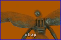 Hand Made Edition Tribute to Salvador Dali Wall Mount Abstract Angel Statue