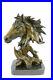 Hand_Made_European_Copper_Bronze_Belle_Handsome_Horse_Hand_Bust_Statue_Artwork_01_ati