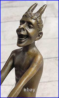 Hand Made French Bronze Nude Devil/Demon/Gargoyle/Satyr Hot Cast Figurine Deal
