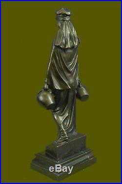 Hand Made GIFT NOUVEAU VICTORIAN PURE 100% BRONZE MAIDEN 15 TALL STATUE