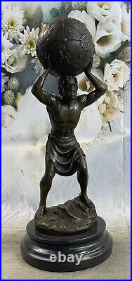 Hand Made Genuine Bronze Artwork Atlas Sculpture Home/Office Decoration Gift