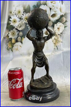 Hand Made Genuine Bronze Artwork Atlas Sculpture Home/Office Decoration Gift