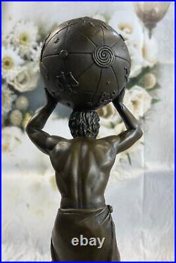 Hand Made Genuine Bronze Artwork Atlas Sculpture Home/Office Decoration Gift