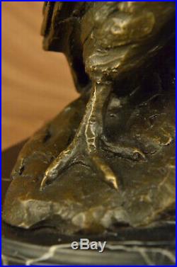 Hand Made Genuine Bronze Eagles in Love Bronze Sculpture Bird Statue Figurine NR