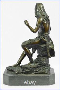 Hand Made Genuine Bronze Original Artwork Indian Chief Bronze Sculpture Figure Hand Made Genuine Bronze Original Artwork Indian Chief Bronze Sculpture Figure