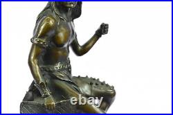 Hand Made Genuine Bronze Original Artwork Indian Chief Bronze Sculpture Figure Hand Made Genuine Bronze Original Artwork Indian Chief Bronze Sculpture Figure