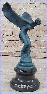 Hand Made Genuine Solid Bronze Statue Figurine, Intricate Art Deco Collectible