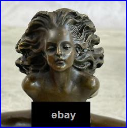 Hand Made Girl Nude Bronze Sculpture Statue Art Figure Figurine Hot Cast Sale