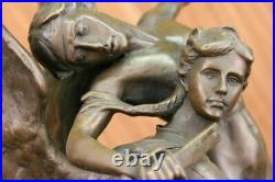 Hand Made Gloria Victis Bronze Sculpture Marble Base Statue Figure Figurine Deal