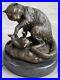 Hand_Made_Hot_Cast_Cat_and_Baby_Cabin_Home_Decoration_Bronze_Statue_Figure_Sale_01_yt