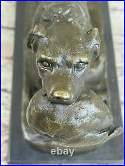 Hand Made Hunting Bird Gun Trials Dog Lover Bronze Statue Sculpture Award Art NR
