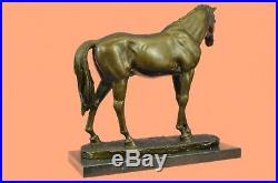 Hand Made Large Collectible P. J Statue Mene Sculpture Racing Horse Model Sale
