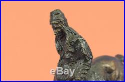 Hand Made Man Solid Bronze Collectible Sculpture Statue by Remington Figurine
