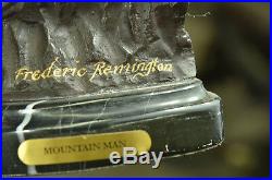 Hand Made Man Solid Bronze Collectible Sculpture Statue by Remington Figurine