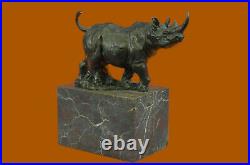 Hand Made Milo Rhino Sculpture Statue Figurine Decor Hot Cast Figurine Art