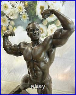 Hand Made Muscular Male Art FIGURINE Bronzed STATUE Man NEW Decoration Statue
