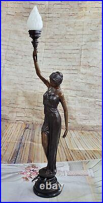 Hand Made Museum Quality Classic Artwork Floor Stand Lamp bronze Sculpture Hand Made Museum Quality Classic Artwork Floor Stand Lamp bronze Sculpture