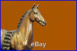 Hand Made Museum Quality Racing Horse by French artist Moigniez Bronze Statue