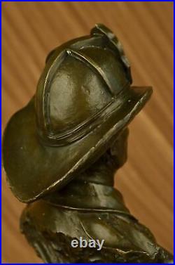Hand Made New York Brave Fireman Bronze Classic Museum Quality Sculpture Statue