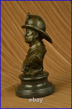 Hand Made New York Brave Fireman Bronze Classic Museum Quality Sculpture Statue
