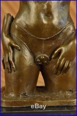 Hand Made Nude Female Torso Bronze Sculpture Statue Abstract Figurine Decor