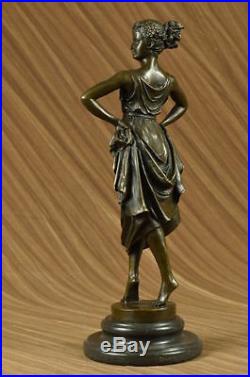 Hand Made Nude Gril Woman Bronze Marble Statue Venus Classic Art Decor Gift