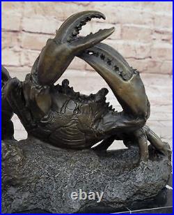 Hand Made Original Artwork Crab Home and Garden Bronze Sculpture Statue Decor