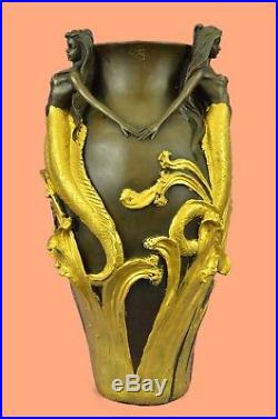 Hand Made Original MiloSexy Mermaids Bronze Vase Statue Made by Lost Wax
