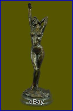 Hand Made Original Vitaleh Nude Female Abstract Century Bronze Sculpture Statue