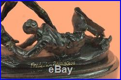 Hand Made Pony by Frederic Remington Bronze Statue Sculpture Western Americana