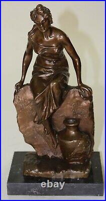 Hand Made Quality Art Nouveau Roman Goddess Bronze Sculpture Hot Cast Decor