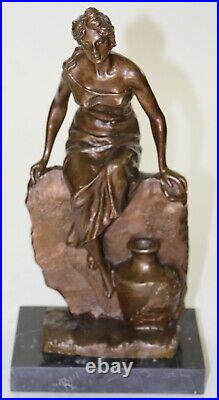Hand Made Quality Art Nouveau Roman Goddess Bronze Sculpture Hot Cast Decor