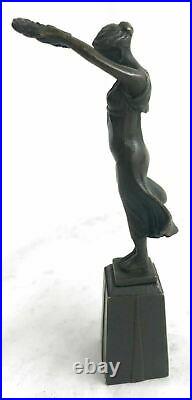 Hand Made Sculpture Bronze Statue Roman Greek Woman Figurine Mythology Diana