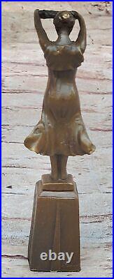 Hand Made Sculpture Bronze Statue Roman Greek Woman Mythology Diana