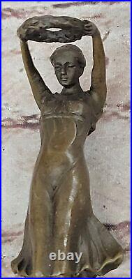 Hand Made Sculpture Bronze Statue Roman Greek Woman Mythology Diana