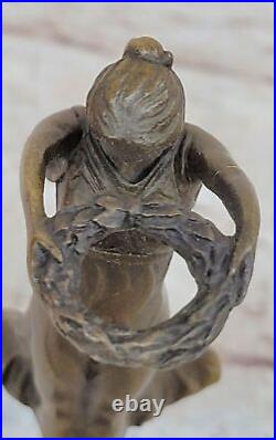 Hand Made Sculpture Bronze Statue Roman Greek Woman Mythology Diana