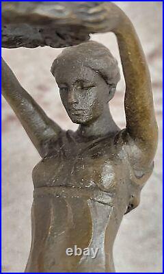 Hand Made Sculpture Bronze Statue Roman Greek Woman Mythology Diana