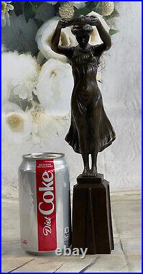 Hand Made Sculpture Bronze Statue Roman Greek Woman Mythology Diana Figurine