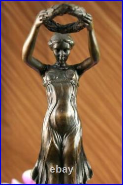 Hand Made Sculpture Bronze Statue Roman Greek Woman Mythology Diana Hot Cast