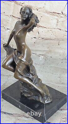 Hand Made Signed Original Artwork By Vitaleh Nude Girl Woman Bronze Statue Deal