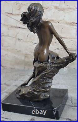 Hand Made Signed Original Artwork By Vitaleh Nude Girl Woman Bronze Statue Deal