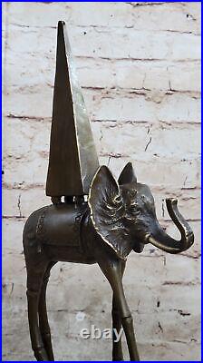 Hand Made Space Elephant by Salvador Dali Genuine Bronze Sculpture Figurine Deal