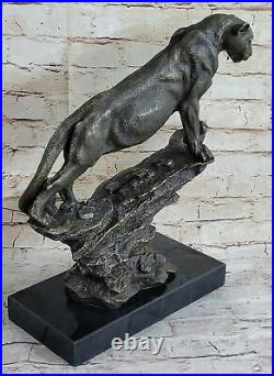 Hand Made Statue Lion Cougar Bobcat Panther Lynx Puma Art Bronze Sculpture Sale