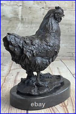 Hand Made Tribute to Picasso Rooster Bronze Sculpture Marble Statue DEAL