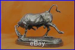 Hand Made Trotting Bull Bronze Metal Figurine Sculpture Statue Decor Sale